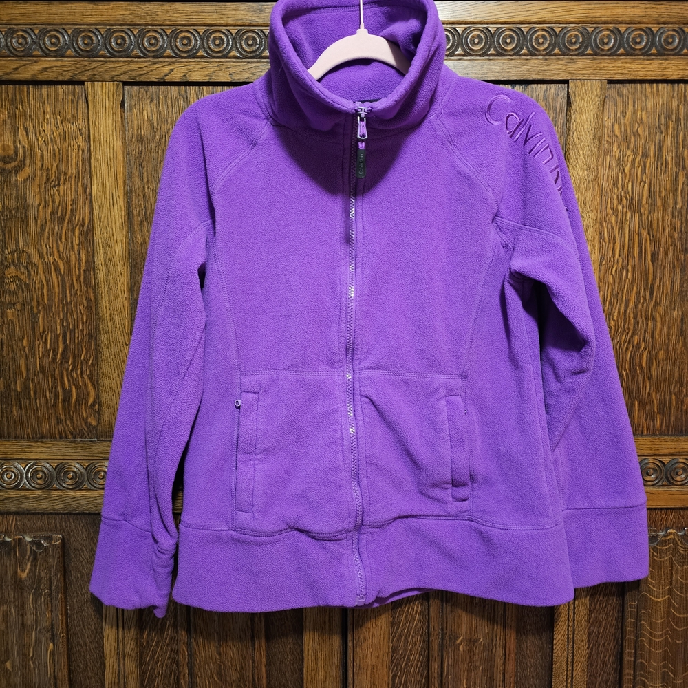 Calvin Klein Vibrant Purple Fleece Jacket